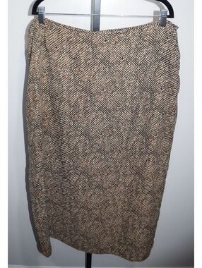 Apostrophe Plus Size Snakeskin Print Midi Skirt Tan Brown Black Size 22W